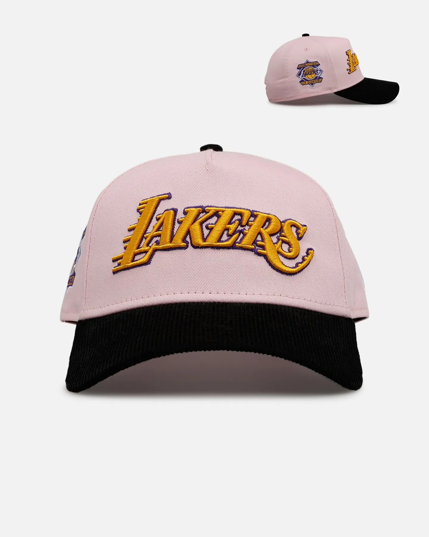 New Era Los Angeles Lakers 'Pink Crown' 9FORTY A-Frame Snapback Pink sold by Culture Kings