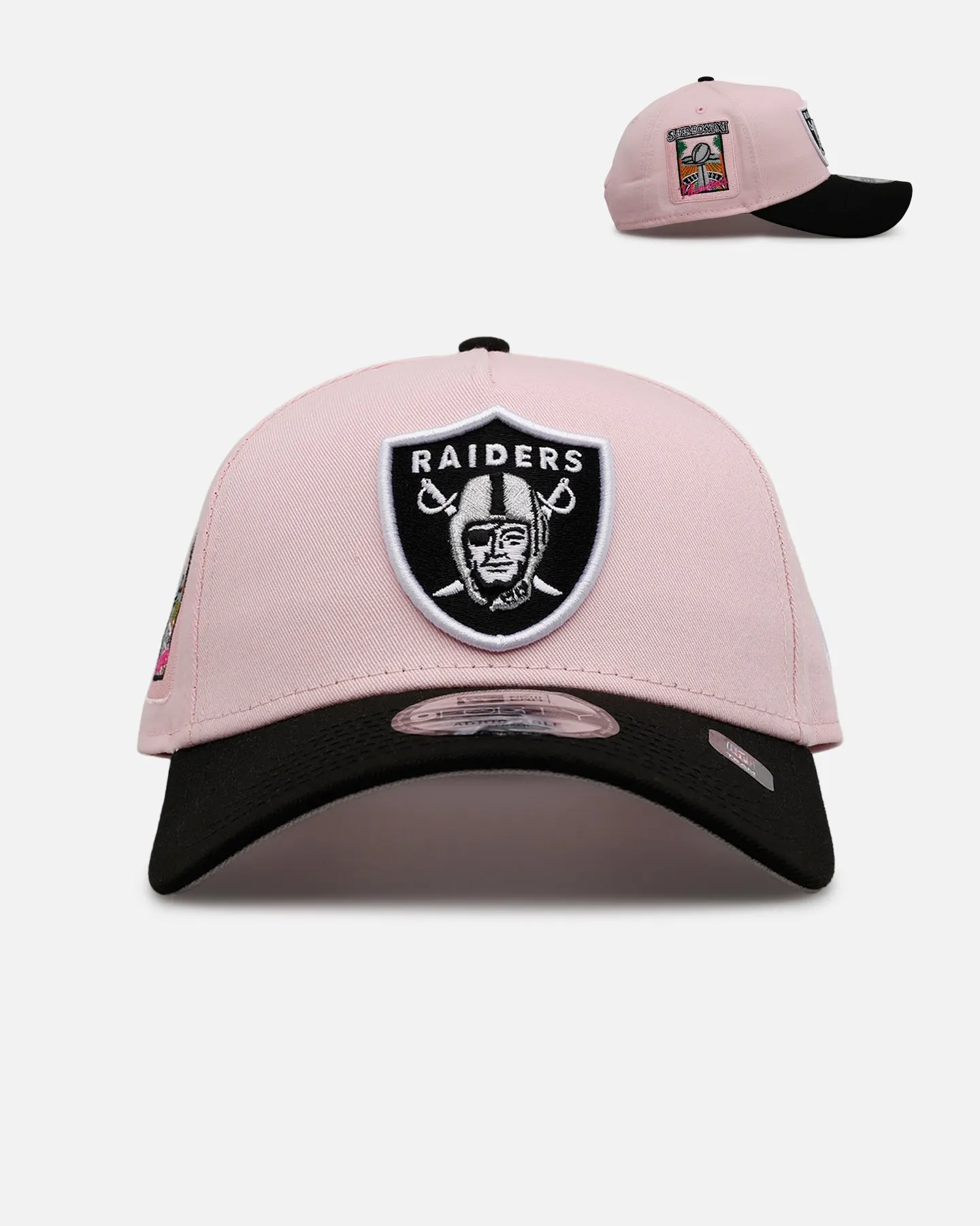 New Era Las Vegas Raiders 'Pink Crown' 9FORTY A-Frame Snapback Pink sold by Culture Kings