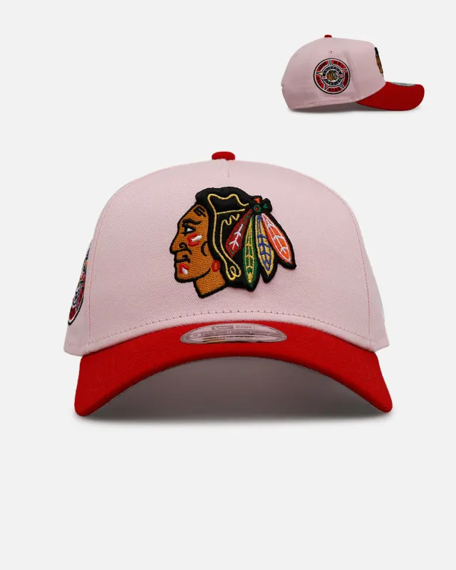 New Era Chicago Blackhawks 'Pink Crown' 9FORTY A-Frame Snapback Pink sold by Culture Kings