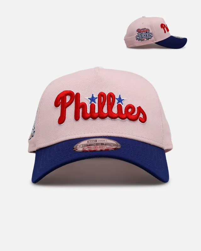 New Era Philadelphia Phillies 'Pink Crown' 9FORTY A-Frame Snapback Pink sold by Culture Kings