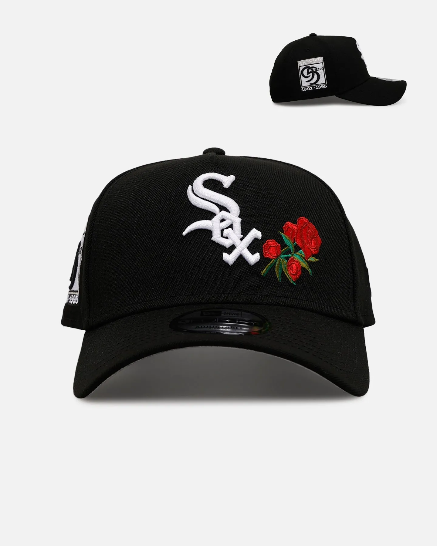 New Era Chicago White Sox 'Rose Emblem' 9FORTY A-Frame Snapback Official Team Color sold by Culture Kings