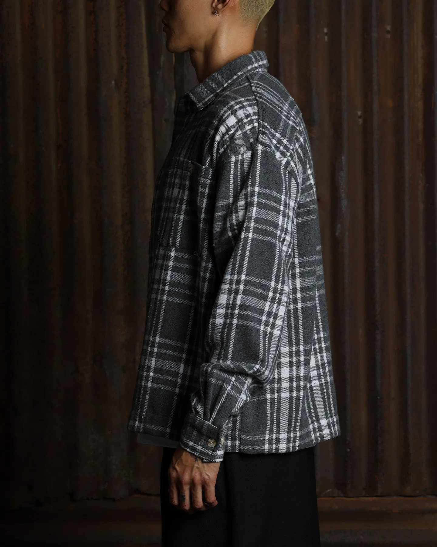 American Thrift Utility Flannel Shirt Grey sold by Culture Kings product image thumbnail 5
