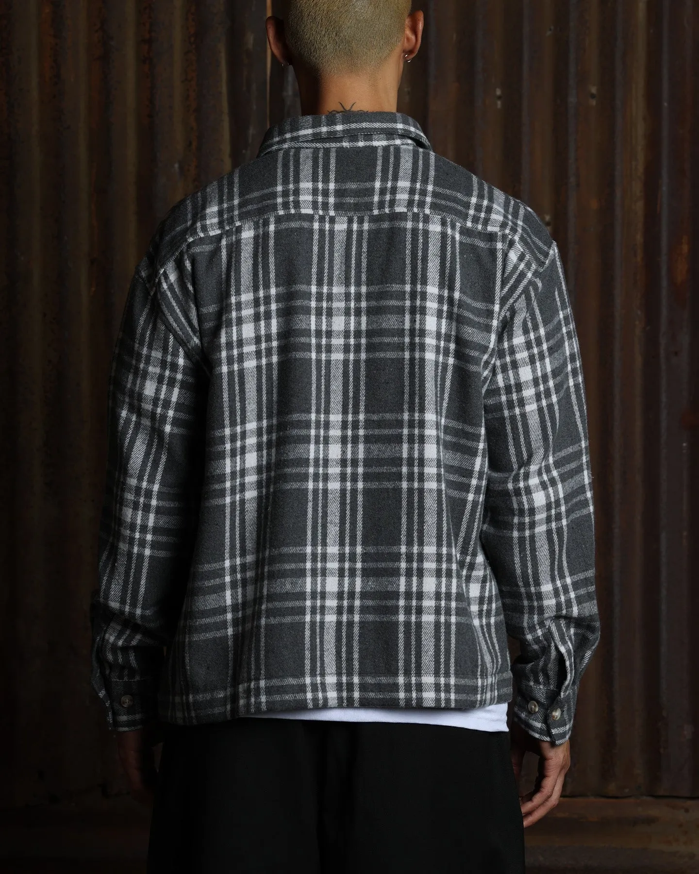 American Thrift Utility Flannel Shirt Grey sold by Culture Kings product image thumbnail 2