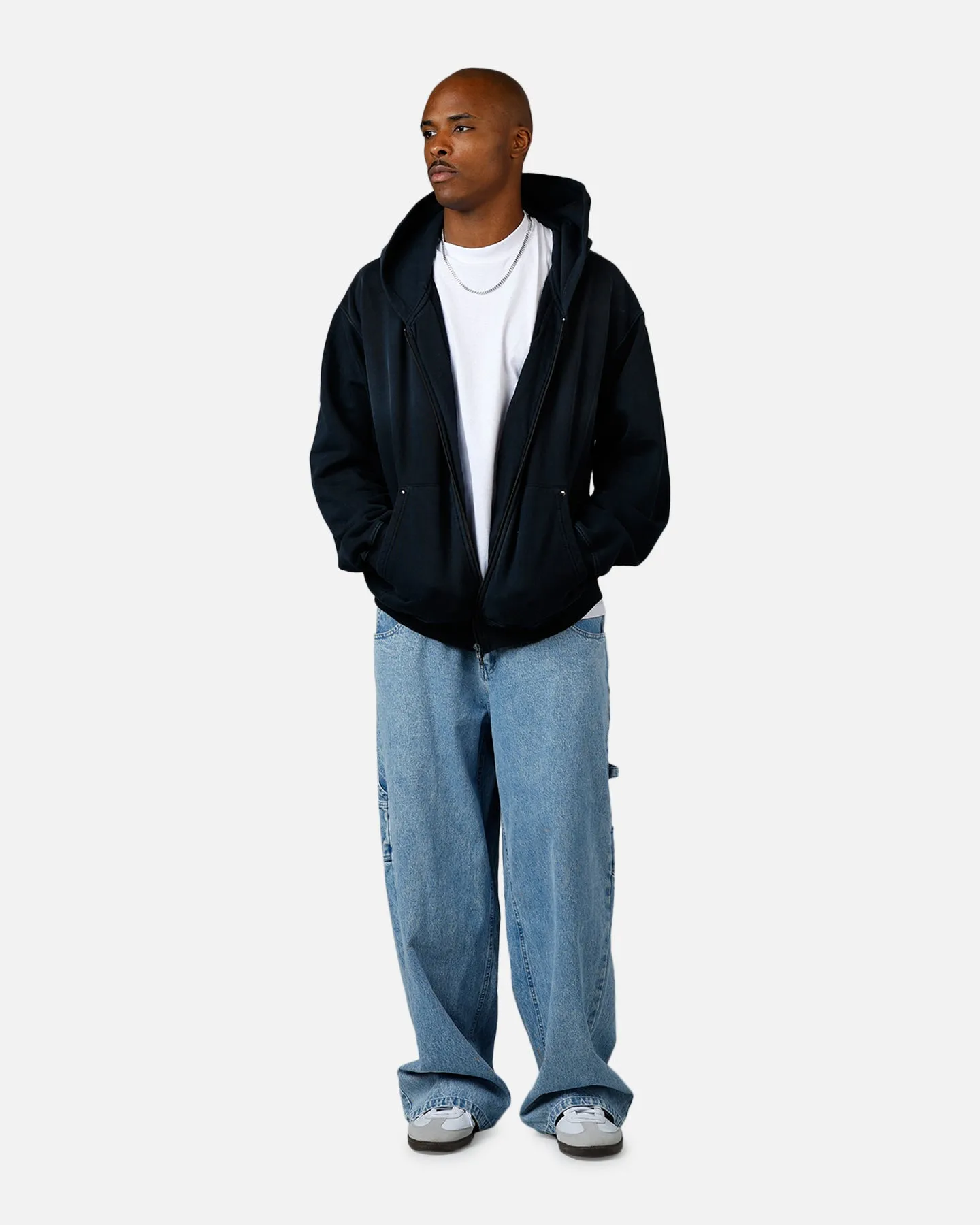 American Thrift Zip Hoodie Washed Black sold by Culture Kings product image thumbnail 3