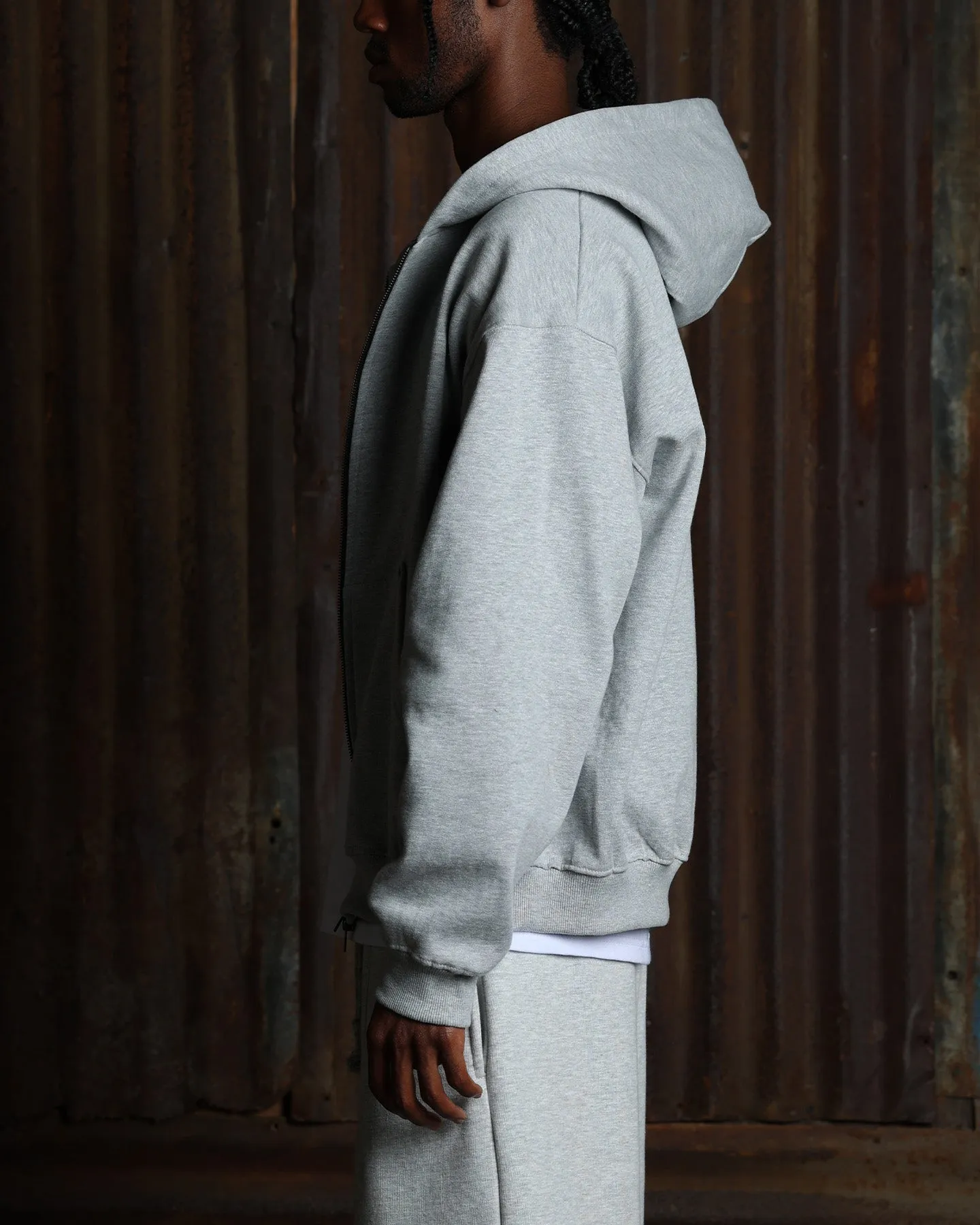 American Thrift Zip Hoodie Grey Heather sold by Culture Kings product image thumbnail 5