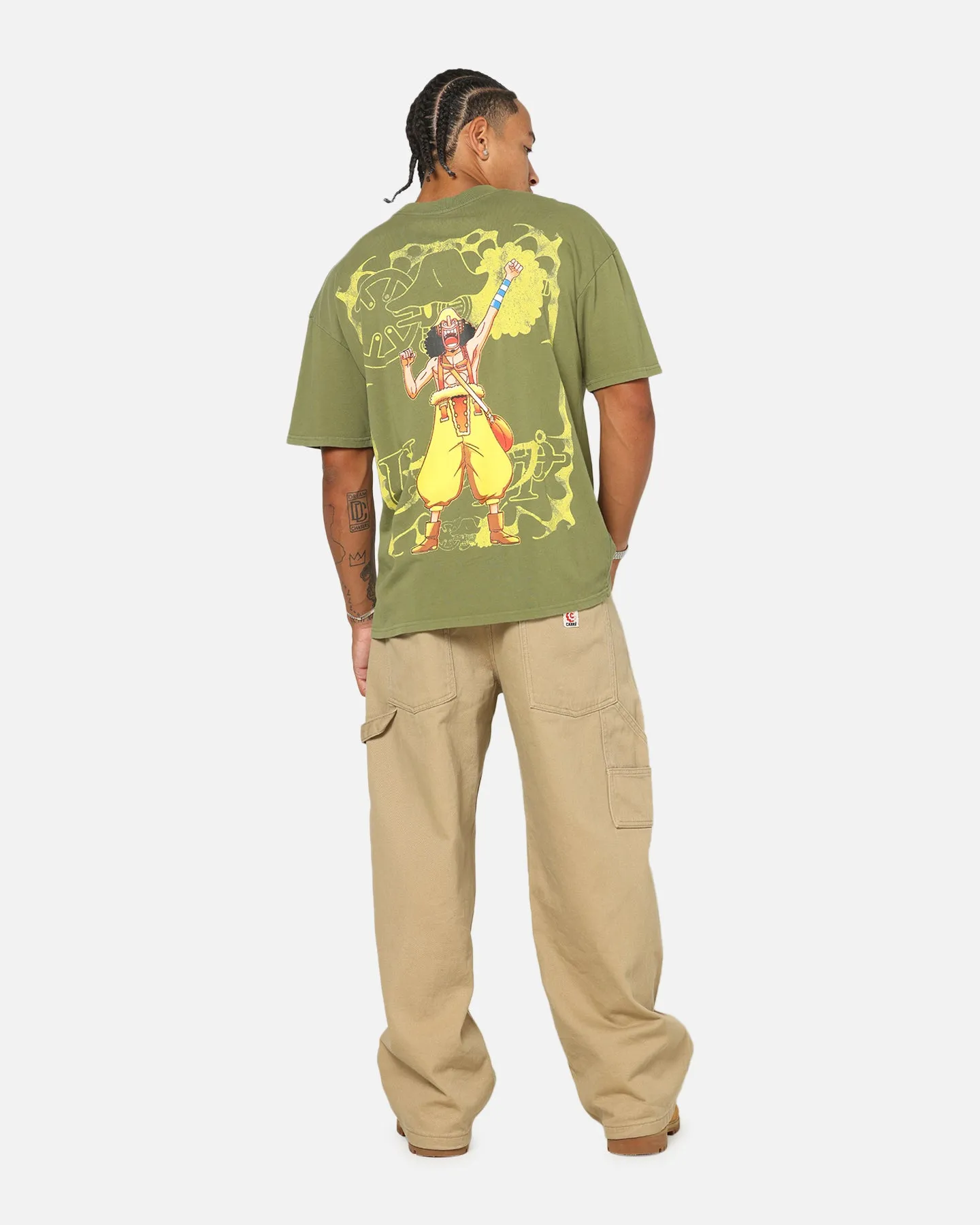 73Studio X One Piece Usopp Vintage T-Shirt Military Green sold by Culture Kings product image thumbnail 4