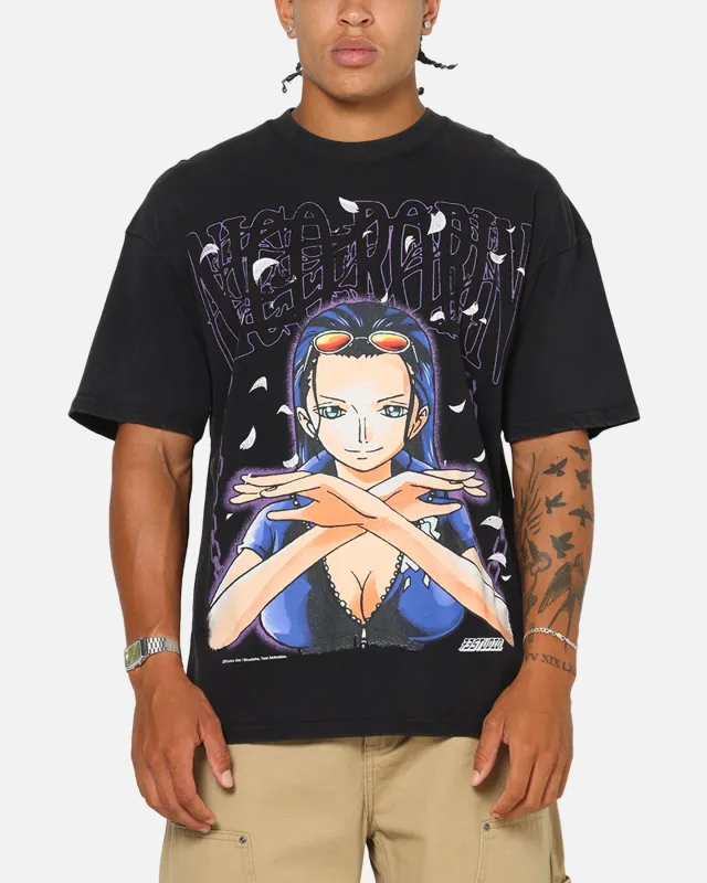 73Studio X One Piece Robin Vintage T-Shirt Off Black sold by Culture Kings