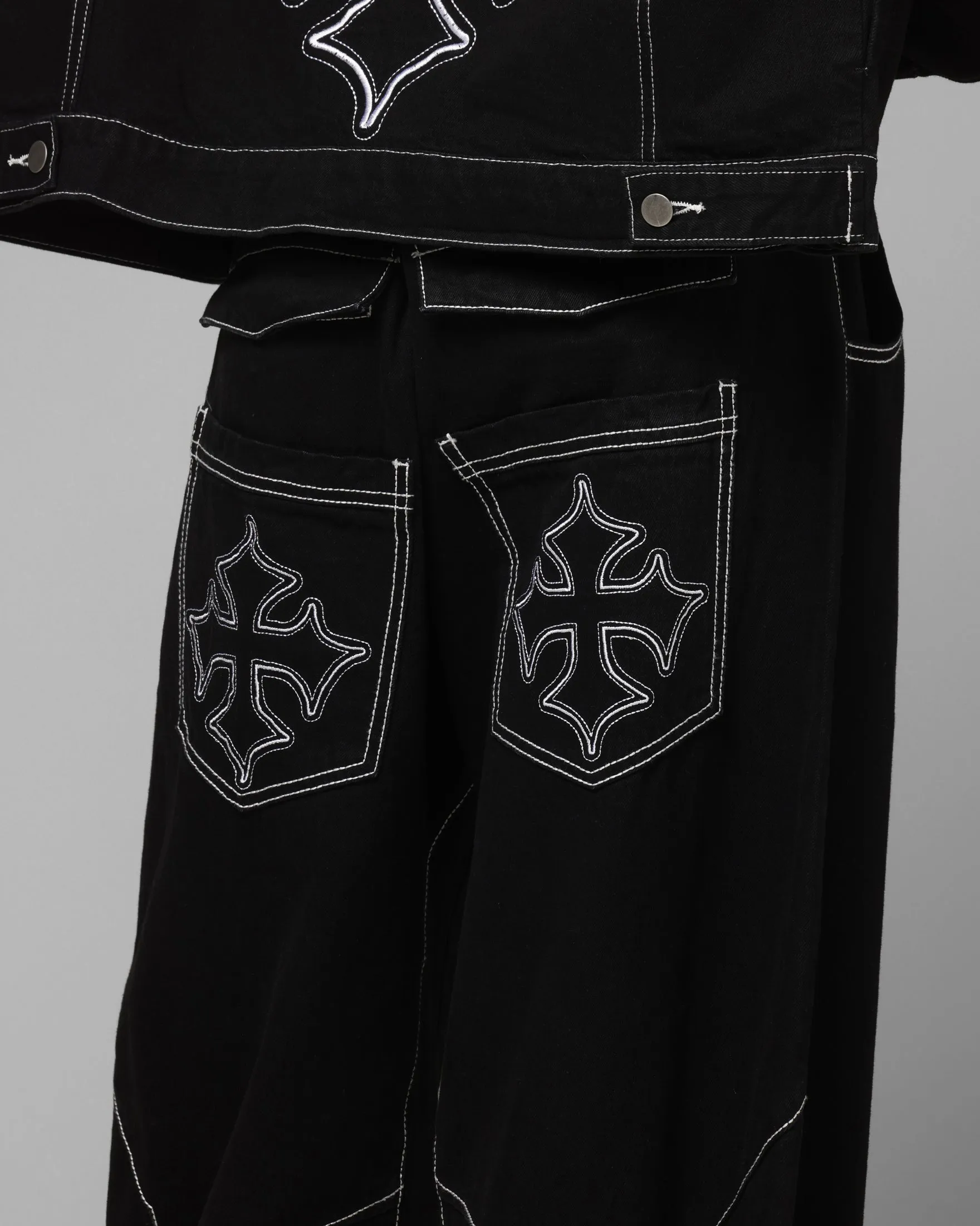 Loiter Biker Raver Jeans Black sold by Culture Kings product image thumbnail 3