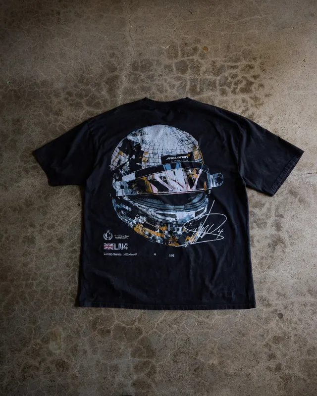 Culture Kings X McLaren F1 Lando Disco T-Shirt Black Acidwash sold by Culture Kings