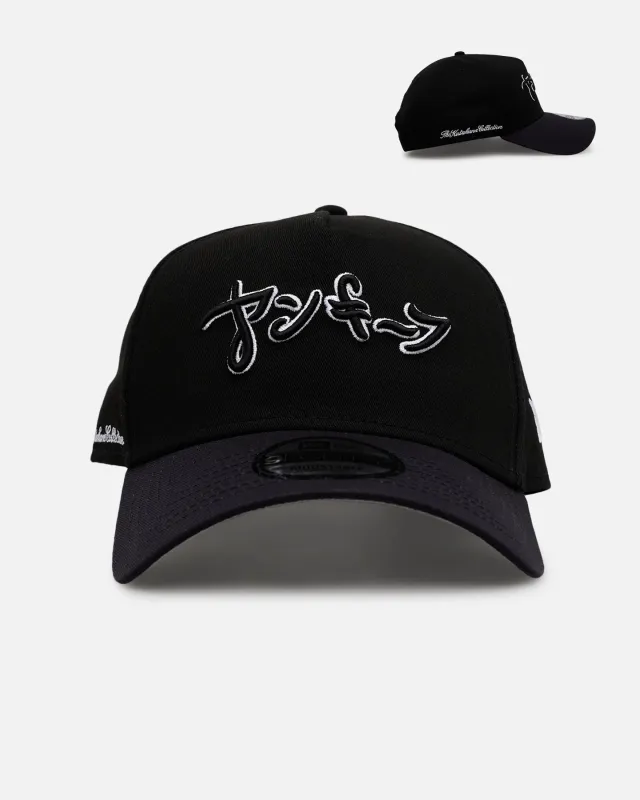 New Era New York Yankees 'Hyperfly Katakana 2.0' 9FORTY A-Frame Snapback Black/Official Team Color sold by Culture Kings