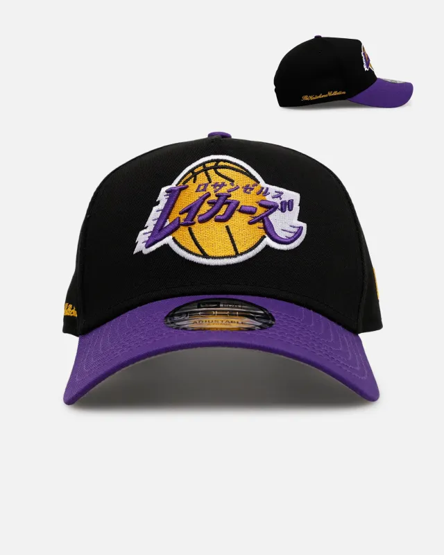 New Era Los Angeles Lakers 'Hyperfly Katakana 2.0' 9FORTY A-Frame Snapback Black/Official Team Color sold by Culture Kings