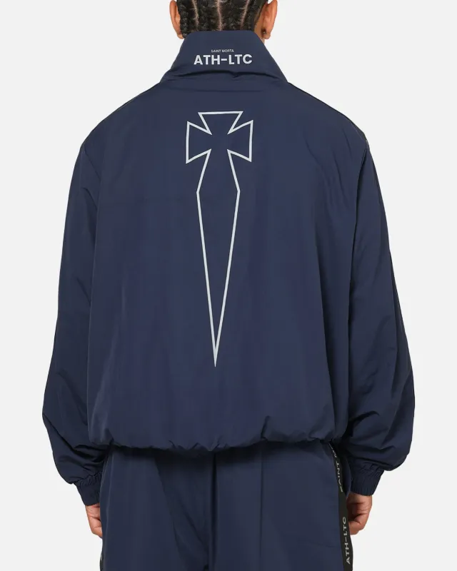Saint Morta Athltc Zip Jacket Dark Royal/White sold by Culture Kings