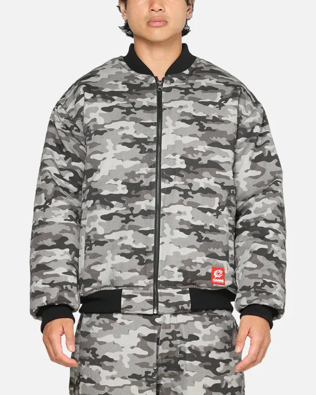 Carre Camo Bomber Jacket Black Camo sold by Culture Kings