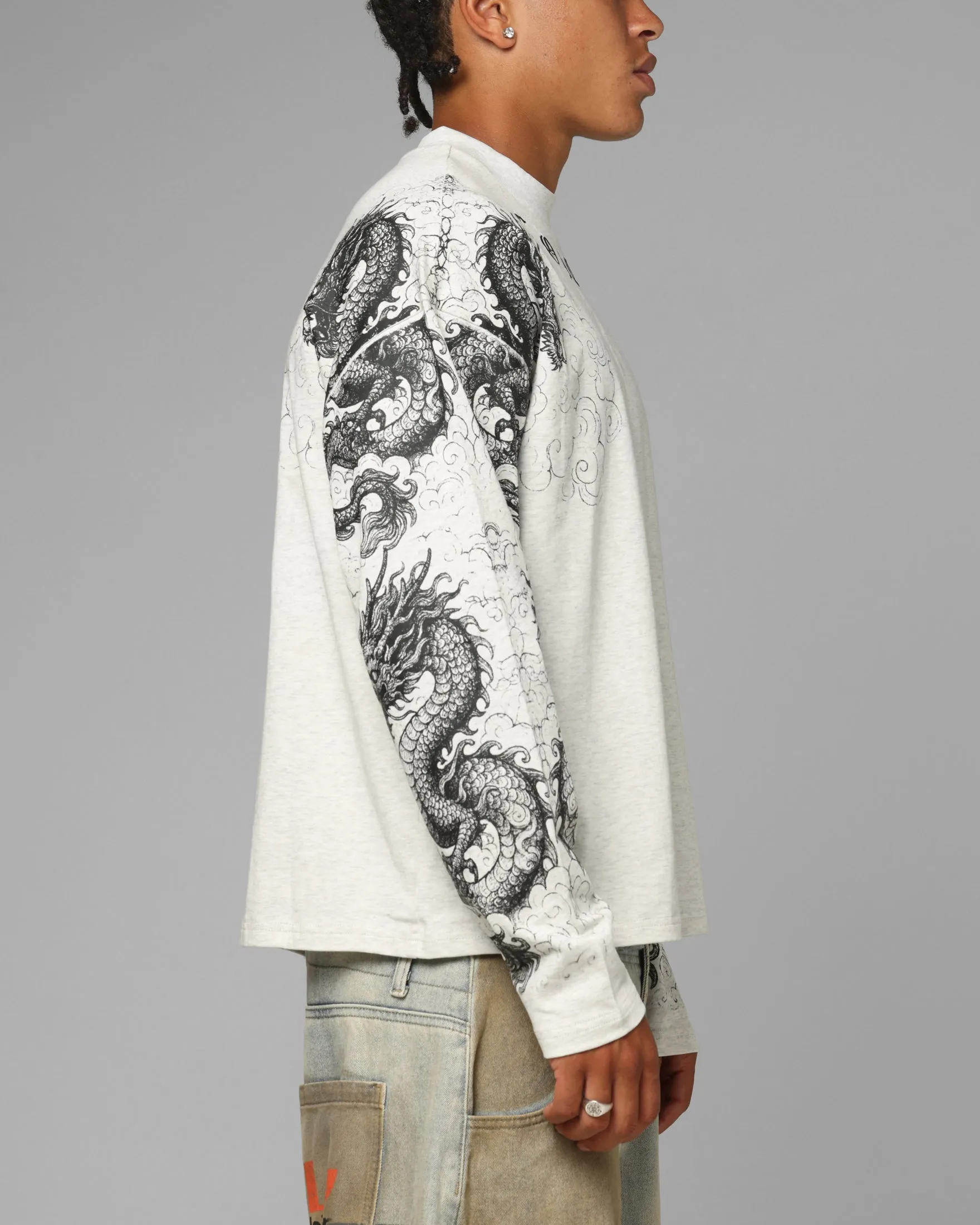 Loiter Dragon Tattoo Long Sleeve T-Shirt White sold by Culture Kings product image thumbnail 5