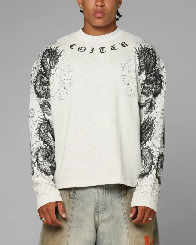 Loiter Dragon Tattoo Long Sleeve T-Shirt White sold by Culture Kings