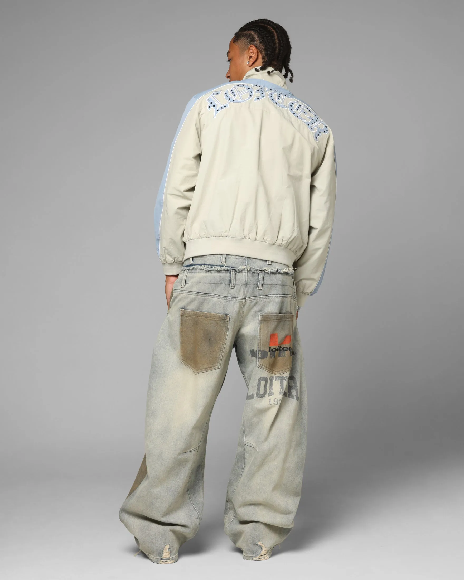 Loiter Imperial Track Jacket Grey sold by Culture Kings product image thumbnail 4