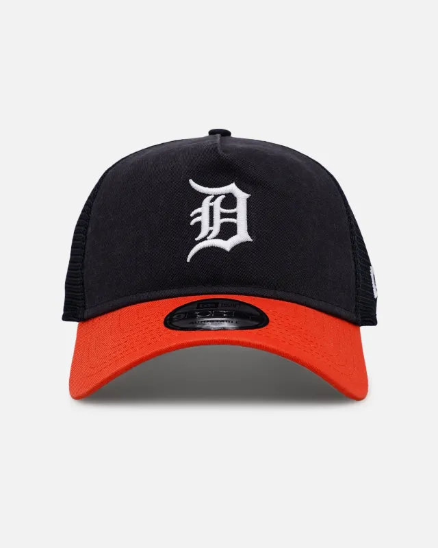 New Era Detroit Tigers 'Washed Truckers' 9FORTY A-Frame Trucker Snapback Official Team Color sold by Culture Kings