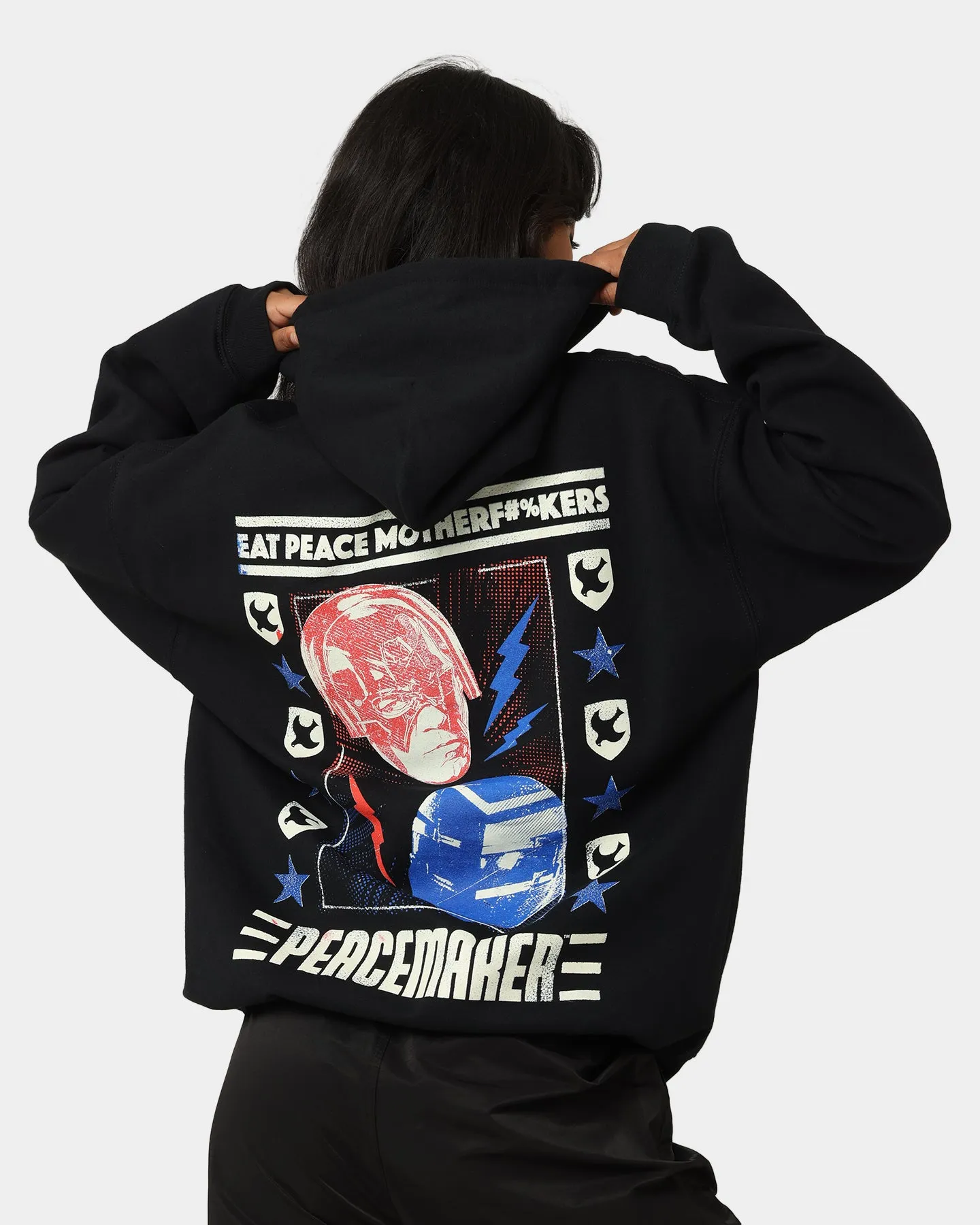Goat Crew X Peacemaker Eat Peace MF Hoodie Black sold by Culture Kings