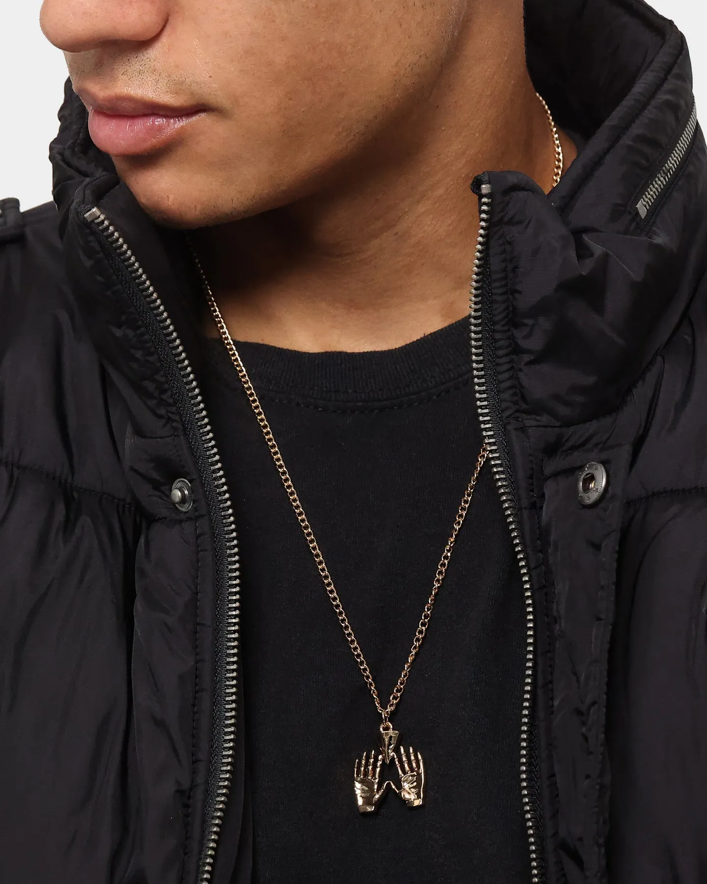 Wild For The Weekend All Hands Necklace Gold sold by Culture Kings