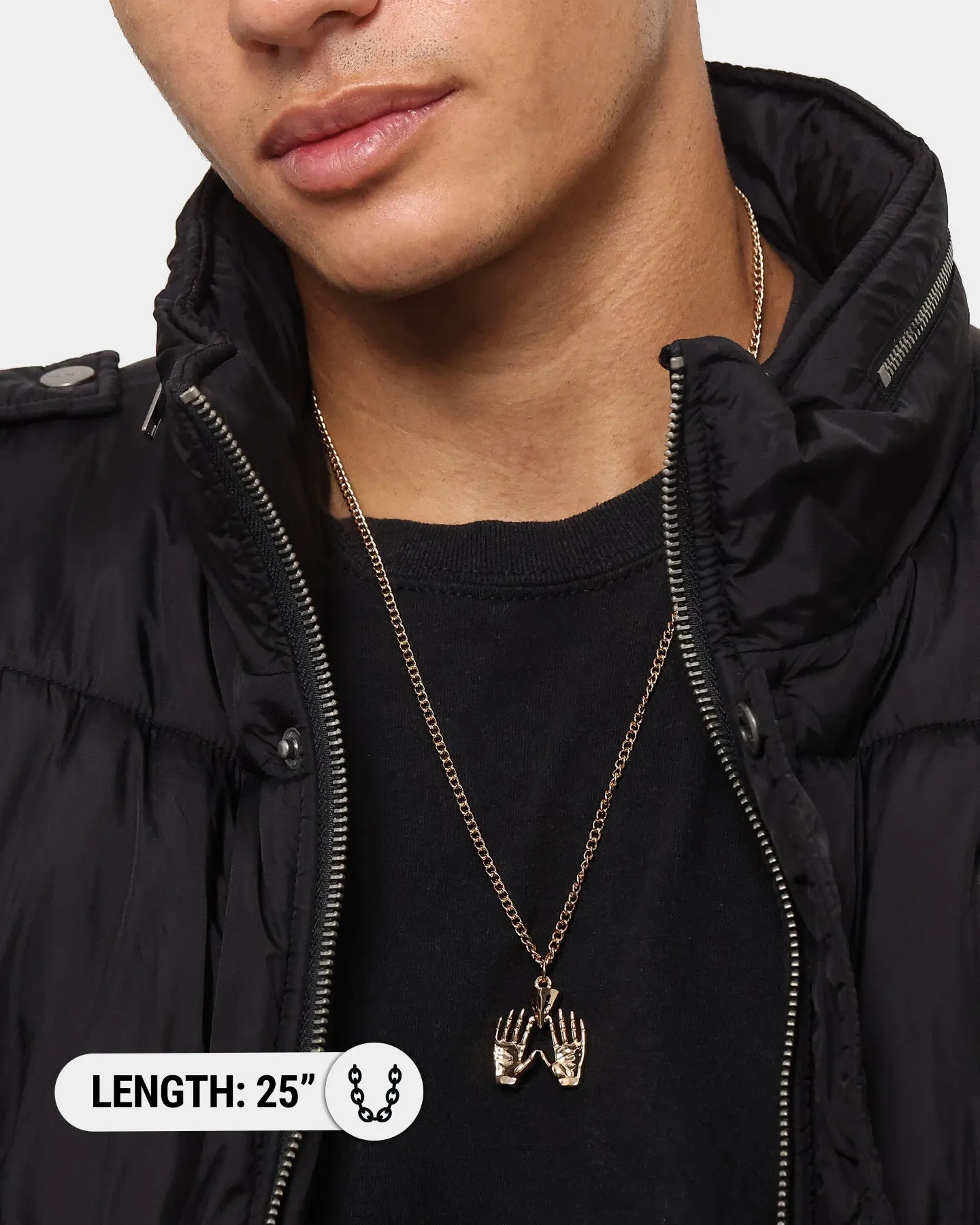 Wild For The Weekend All Hands Necklace Gold sold by Culture Kings product image thumbnail 3
