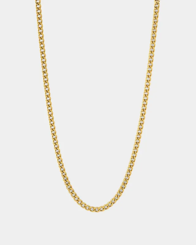 NXS 3mm Micro Cuban Chain Gold sold by Culture Kings