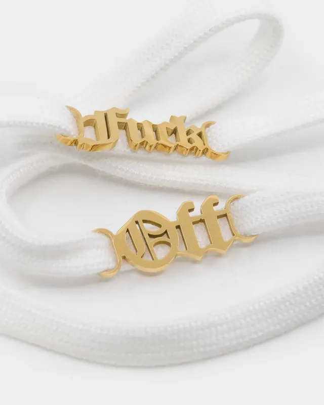 Raising Hell Women's F*ck Off Shoe Charm Gold sold by Culture Kings