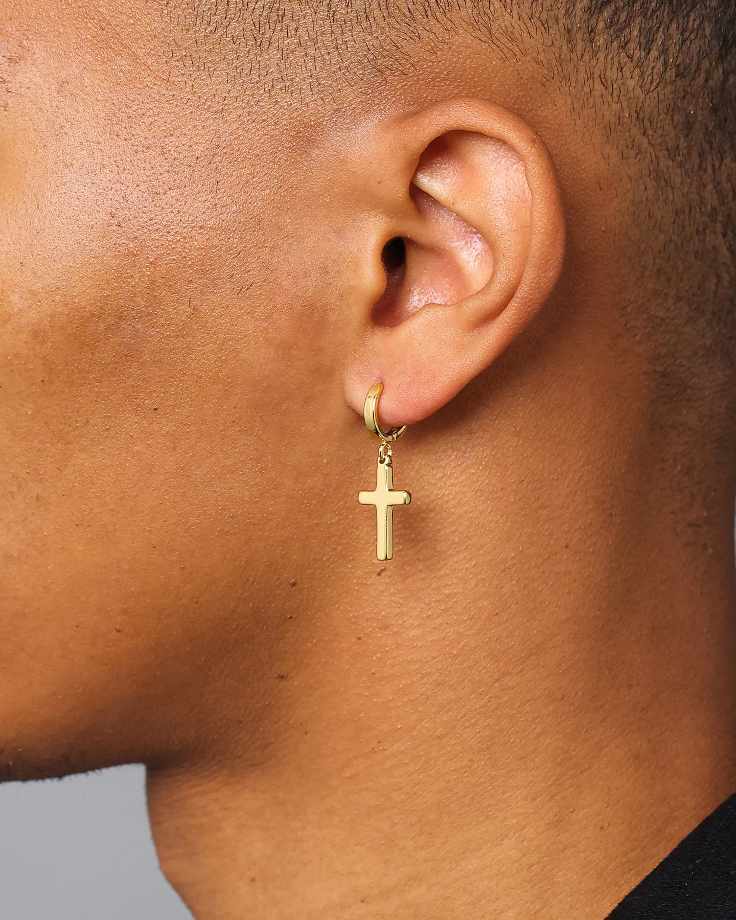 NXS Mini Cross Earring Gold sold by Culture Kings product image thumbnail 4