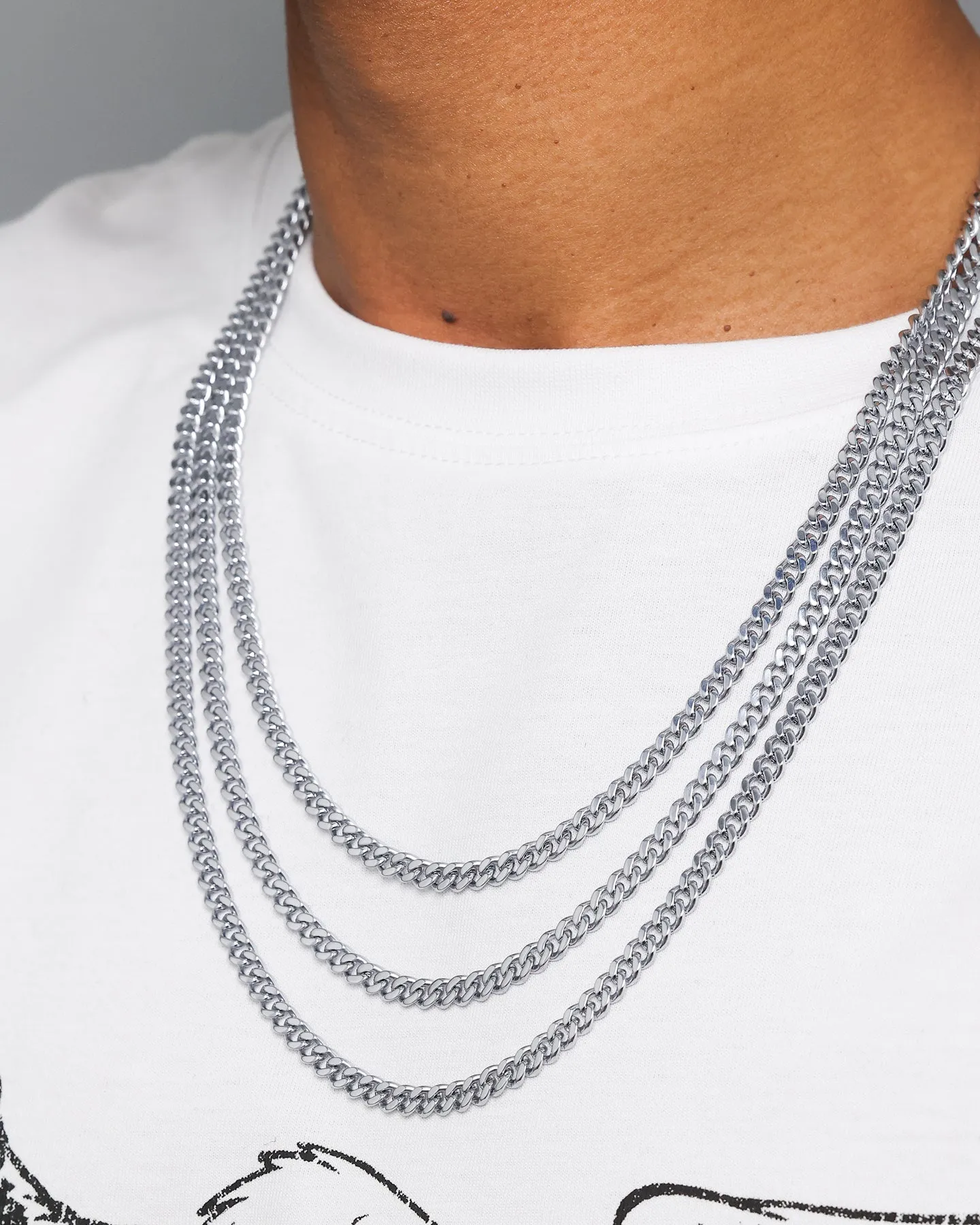 NXS 5mm Chain Link Set White Gold sold by Culture Kings product image thumbnail 4