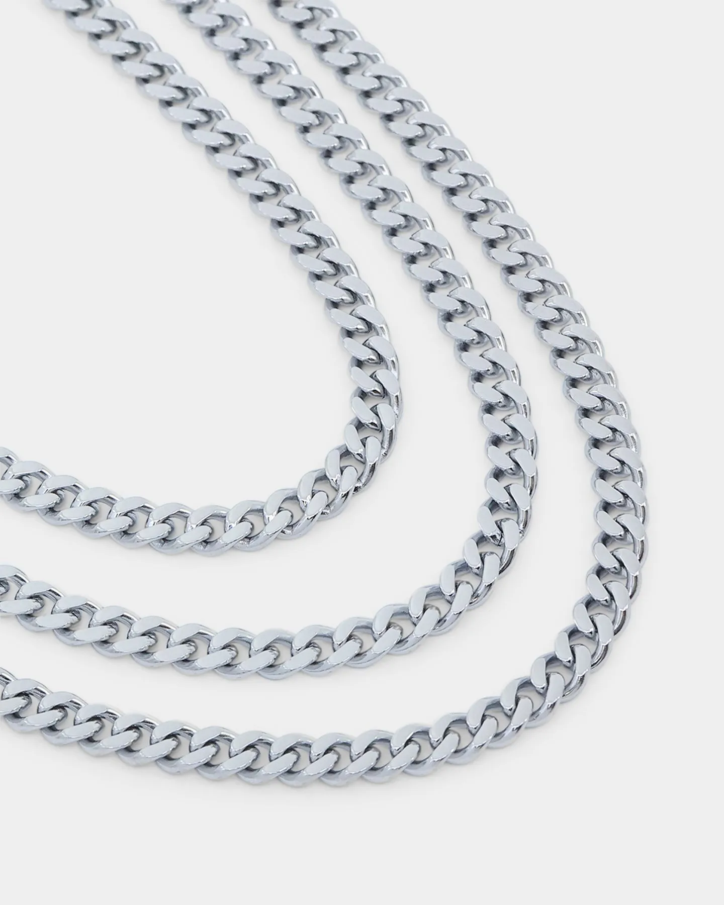 NXS 5mm Chain Link Set White Gold sold by Culture Kings product image thumbnail 5