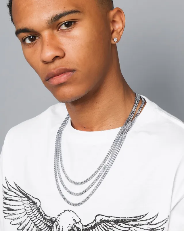 NXS 5mm Chain Link Set White Gold sold by Culture Kings