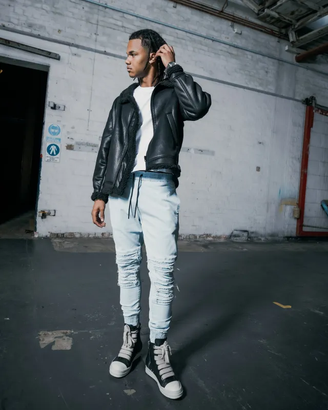 Saint Morta Abolished Joggers Light Blue sold by Culture Kings