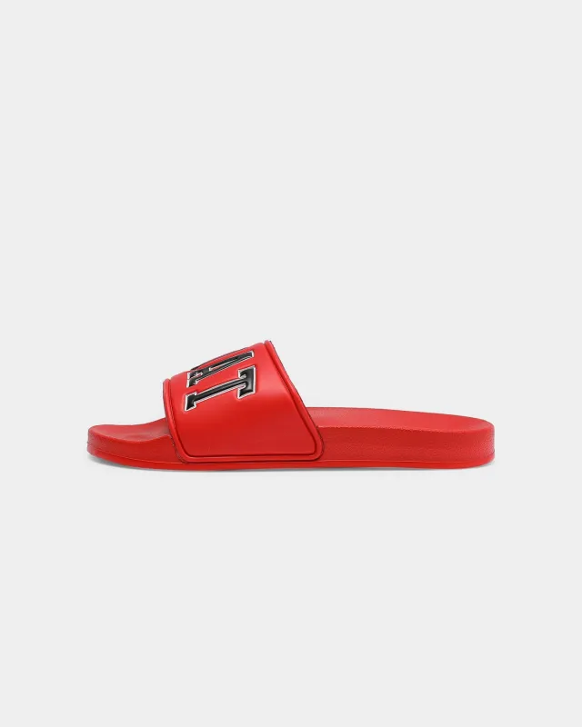 Goat Crew Arch Logo Slide Red/Black sold by Culture Kings