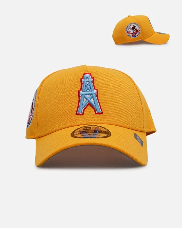New Era Houston Oilers 'Sunshine' 9FORTY A-Frame Snapback Canary sold by Culture Kings