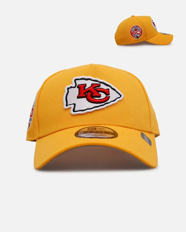 New Era Kansas City Chiefs 'Sunshine' 9FORTY A-Frame Snapback Canary sold by Culture Kings
