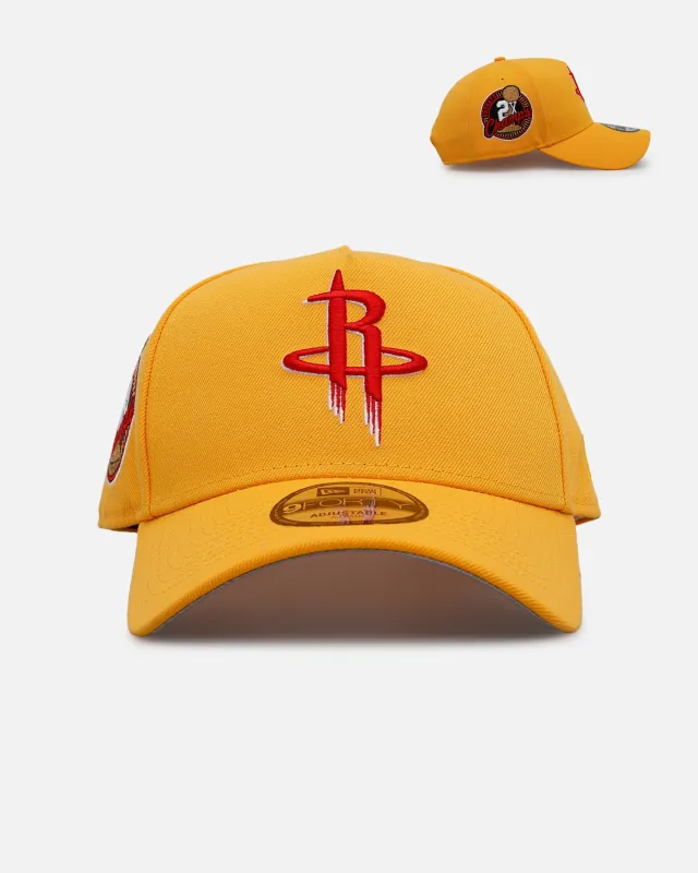 New Era Houston Rockets 'Sunshine' 9FORTY A-Frame Snapback Canary sold by Culture Kings