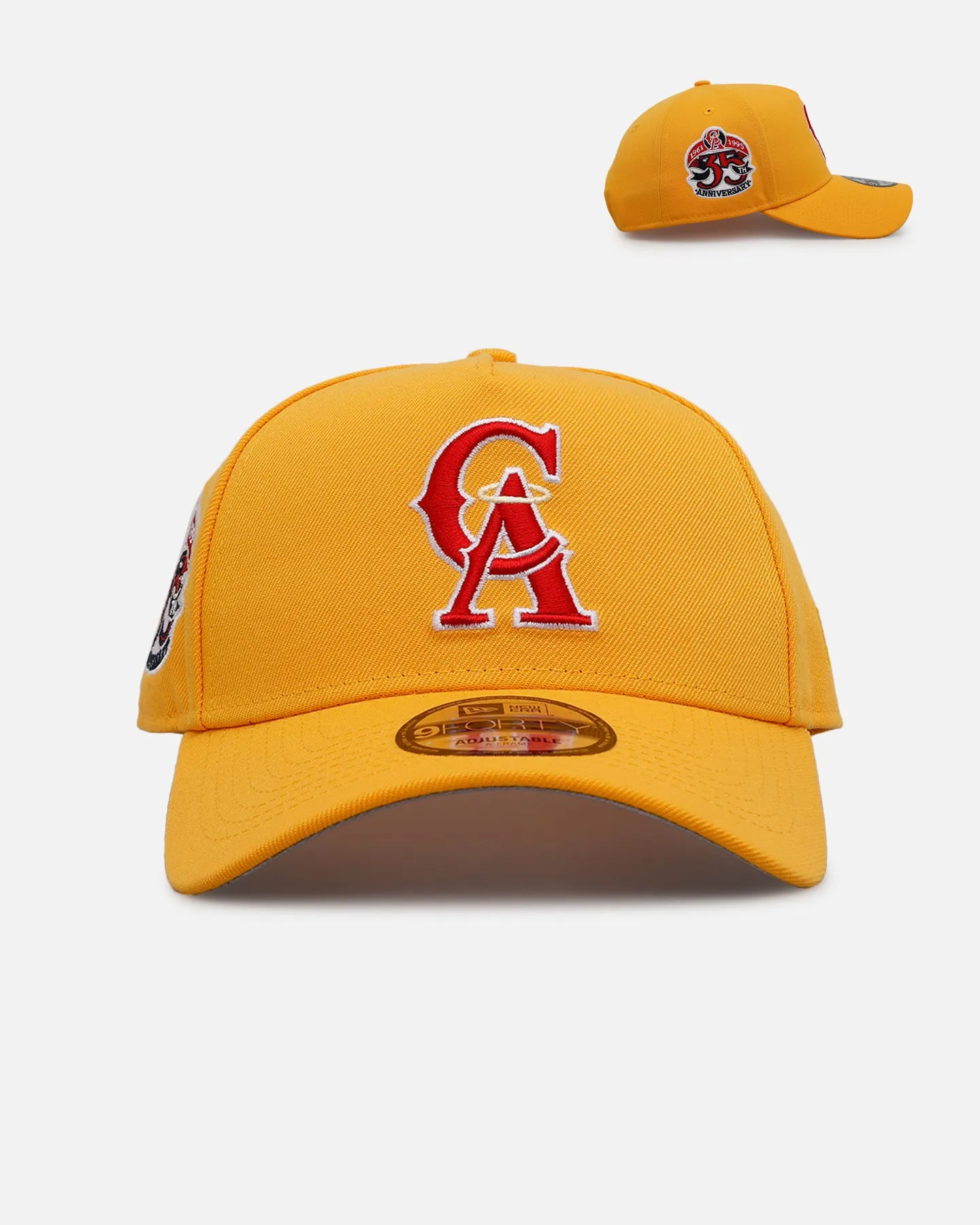 New Era California Angels 'Sunshine' 9FORTY A-Frame Snapback Canary sold by Culture Kings