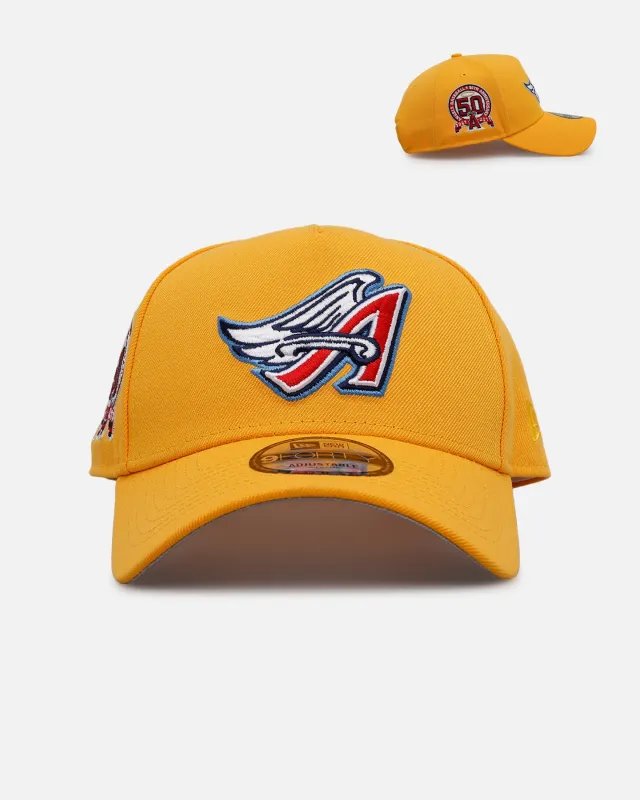 New Era Los Angeles Angels 'Sunshine' 9FORTY A-Frame Snapback Canary sold by Culture Kings