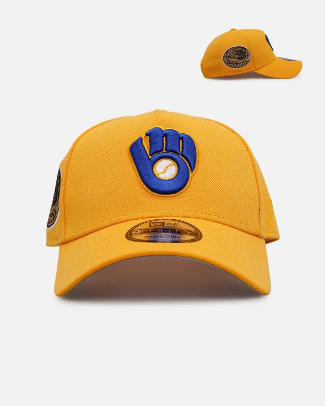 New Era Milwaukee Brewers 'Sunshine' 9FORTY A-Frame Snapback Canary sold by Culture Kings