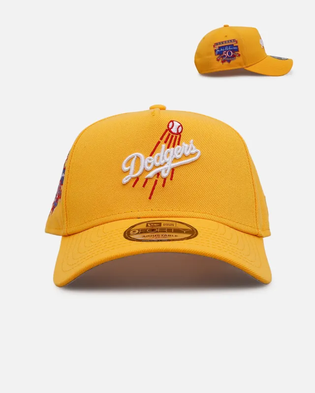 New Era Los Angeles Dodgers 'Sunshine' 9FORTY A-Frame Snapback Canary sold by Culture Kings