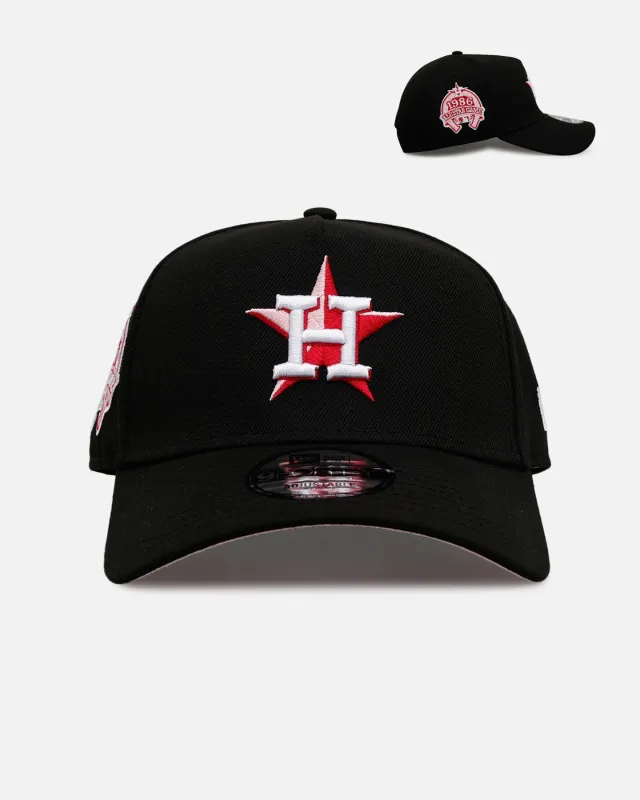 New Era Houston Astros 'Black And Pink' 9FORTY A-Frame Snapback Black/Pink sold by Culture Kings