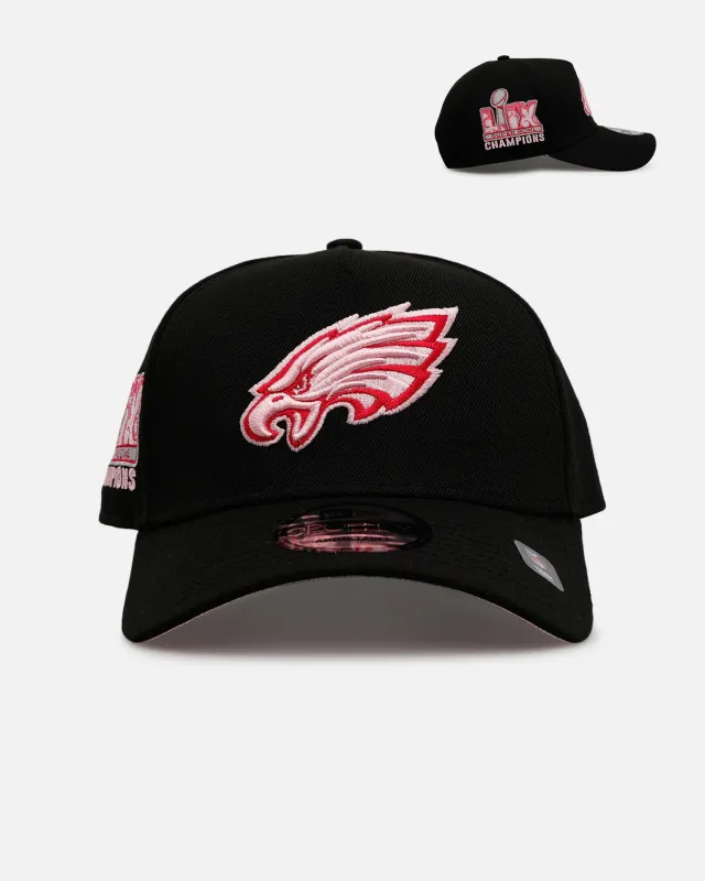 New Era Philadelphia Eagles 'Black And Pink' 9FORTY A-Frame Snapback Black/Pink sold by Culture Kings