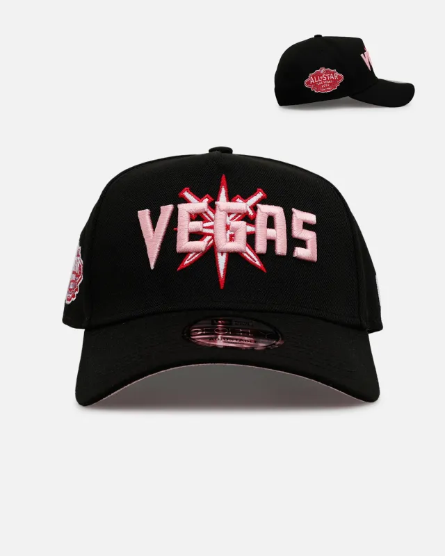 New Era Vegas Golden Knights 'Black And Pink' 9FORTY A-Frame Snapback Black/Pink sold by Culture Kings