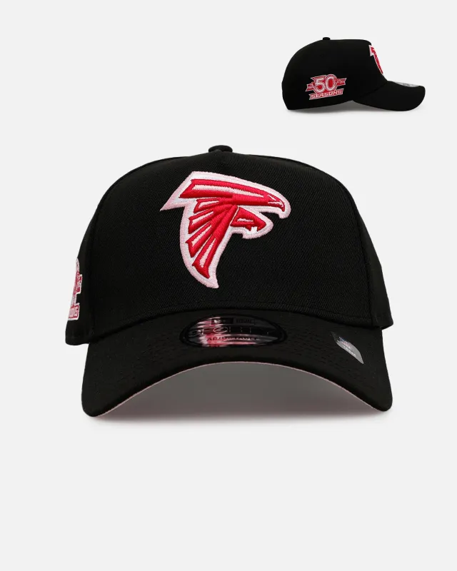 New Era Atlanta Falcons 'Black And Pink' 9FORTY A-Frame Snapback Black/Pink sold by Culture Kings