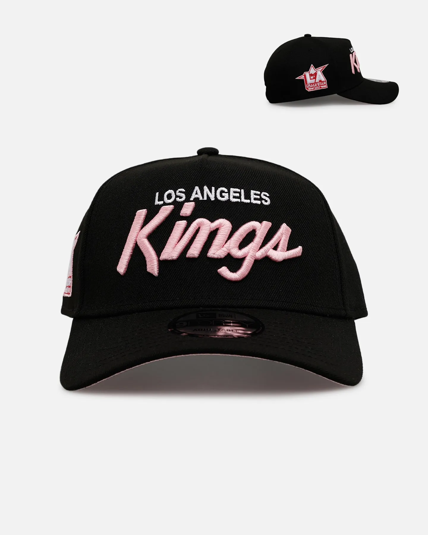 New Era Los Angeles Kings 'Black And Pink' 9FORTY A-Frame Snapback Black/Pink sold by Culture Kings
