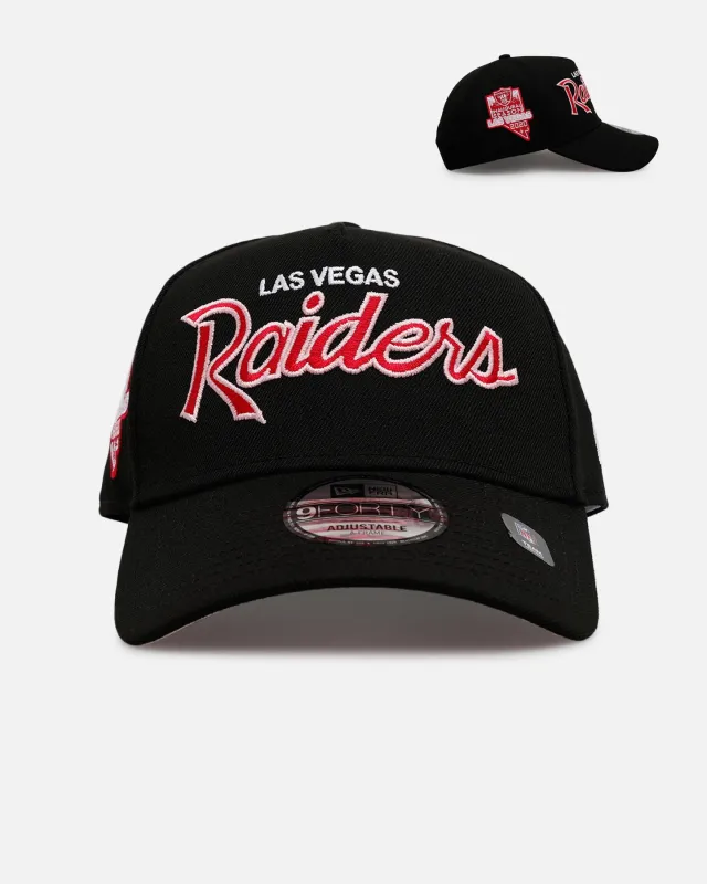New Era Las Vegas Raiders 'Black And Pink' 9FORTY A-Frame Snapback Black/Pink sold by Culture Kings