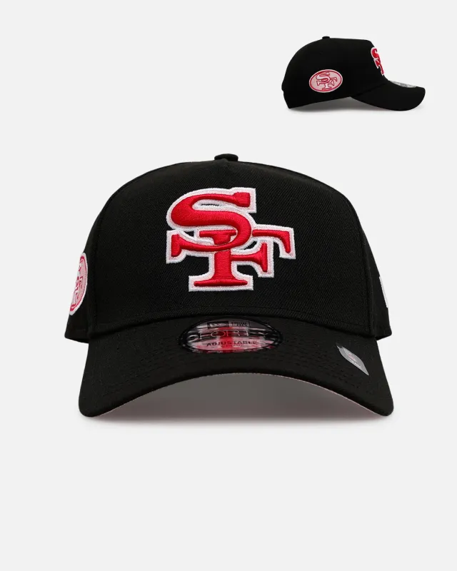 New Era San Francisco 49ers 'Black And Pink' 9FORTY A-Frame Snapback Black/Pink sold by Culture Kings