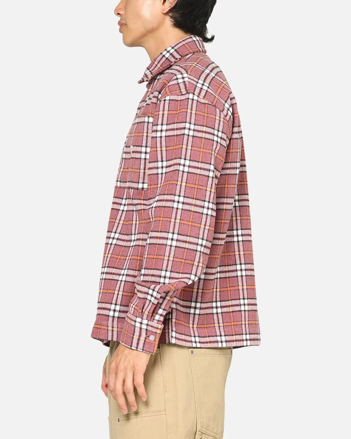 Carre Workwear Long Sleeve Button Up Shirt Pink sold by Culture Kings product image thumbnail 5