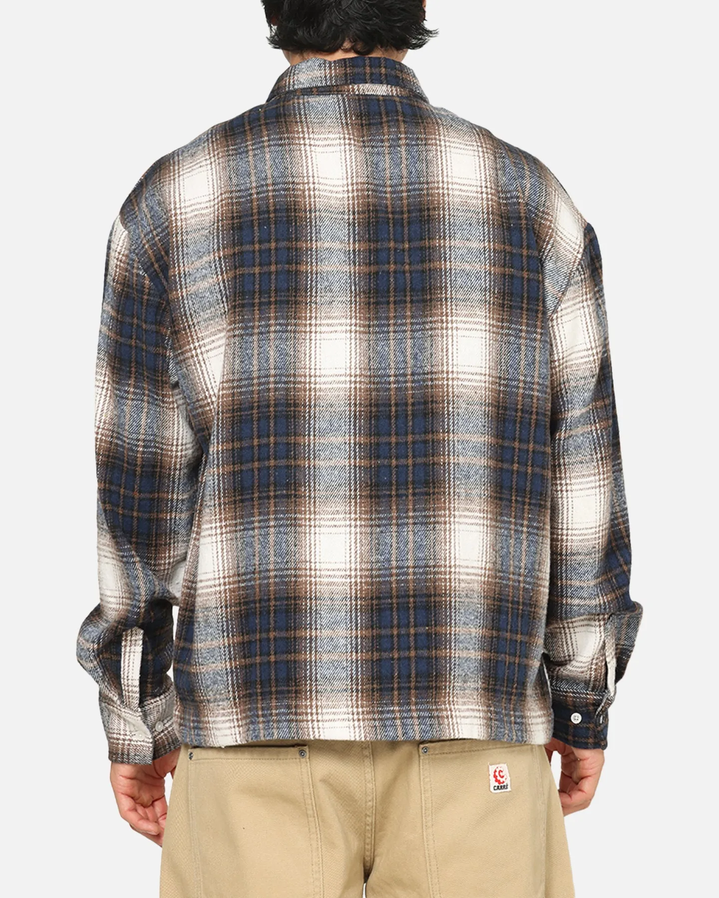 Carre Ombre Zip Up Long Sleeve Shirt Black Plaid sold by Culture Kings product image thumbnail 3