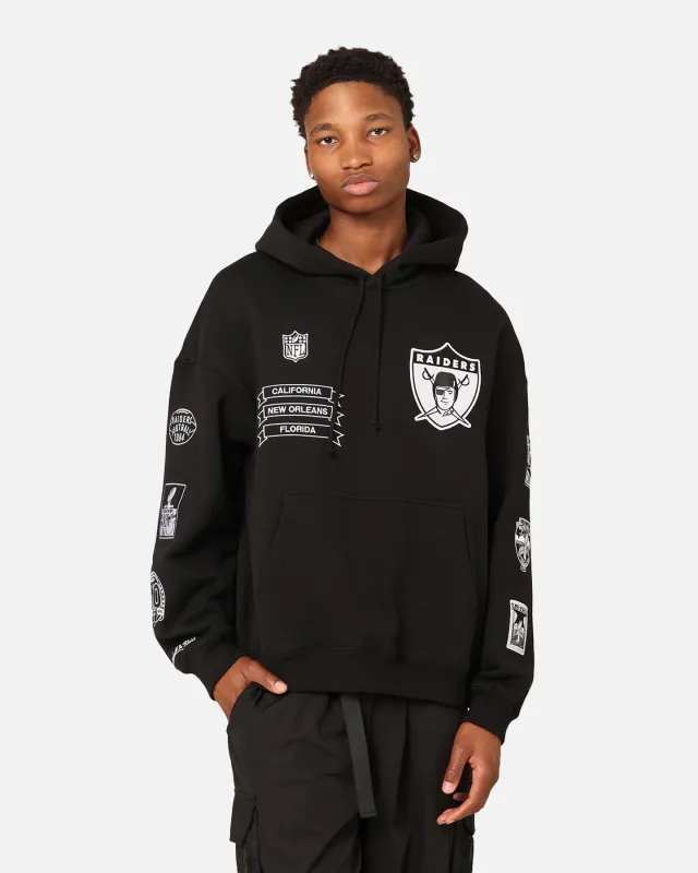 Mitchell & Ness Los Angeles Raiders History Hoodie Faded Black made by Mitchell & Ness