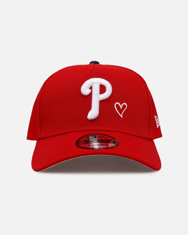 New Era Philadelphia Phillies 'Team Color Hearts' 9FORTY A-Frame Snapback Red sold by Culture Kings